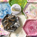 Upcycled coasters (2 pcs)