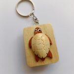 Wooden Turtle Keychain - Image 5