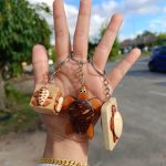 Wooden Turtle Keychain - Image 2