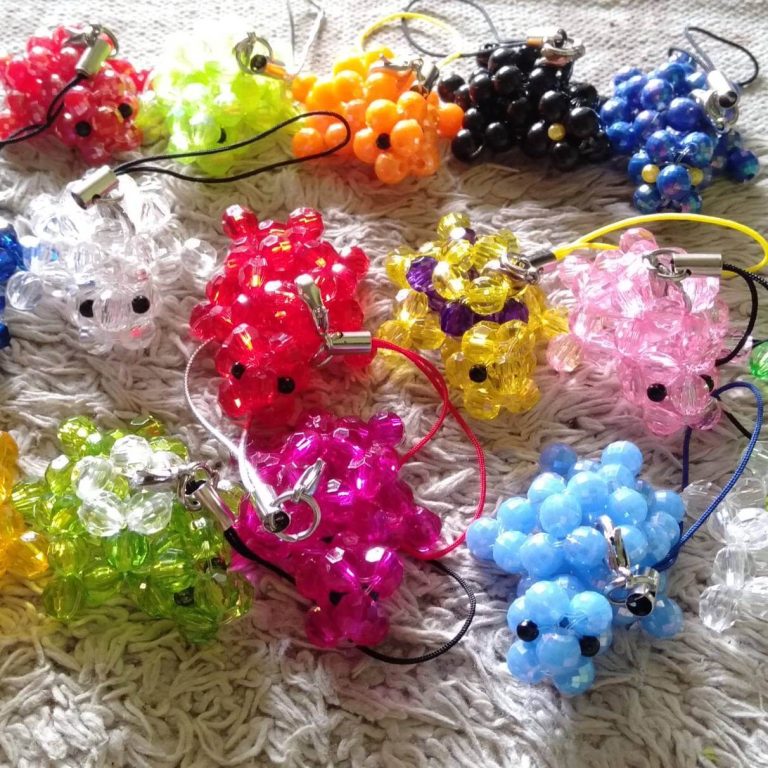 Beaded Turtle Keyring