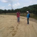 Some villagers had poured diesel on the nesting bank o sabotage the project