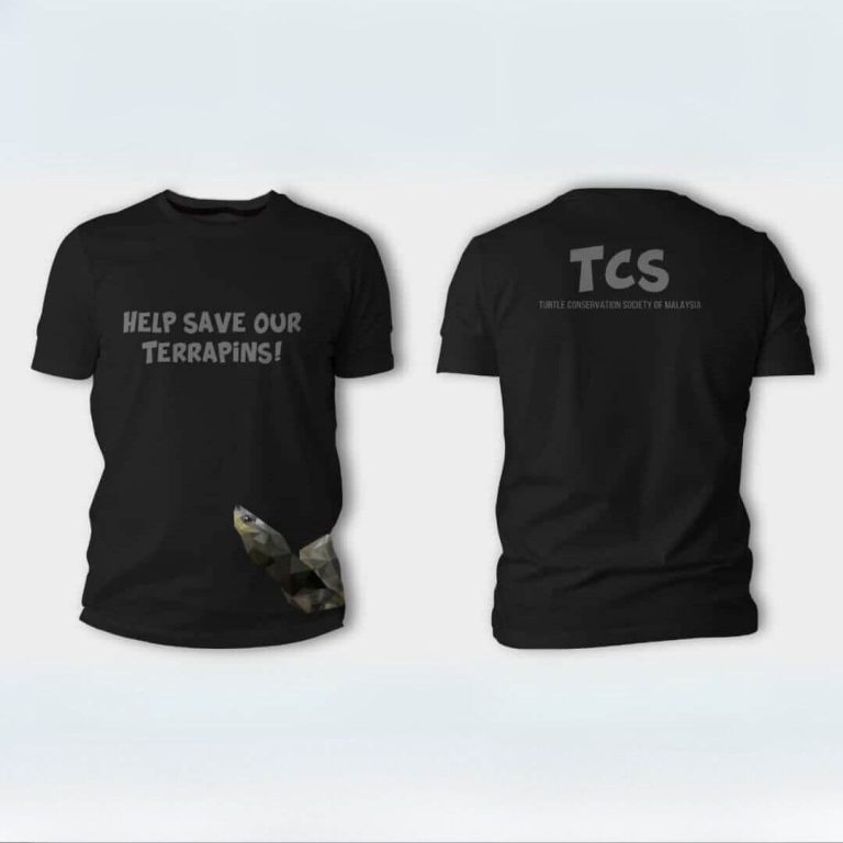 Help Save Our Terrapin T-shirt Jersey - Black