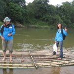 on a raft to Pasir Merbau Eper